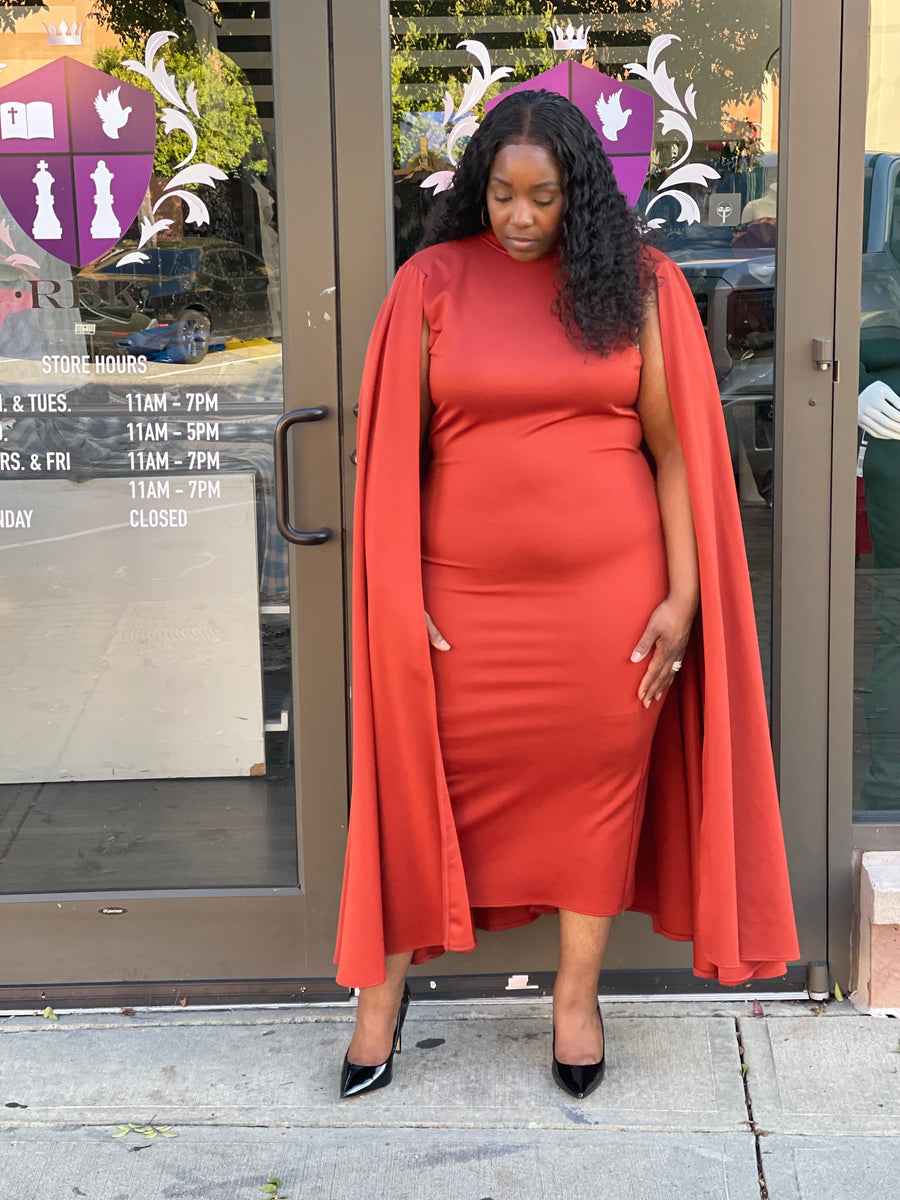 Midi Cape Dress – RBK Styles of Fashion