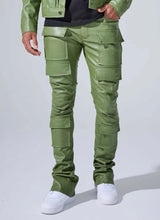 Load image into Gallery viewer, Leather Cargo Pants