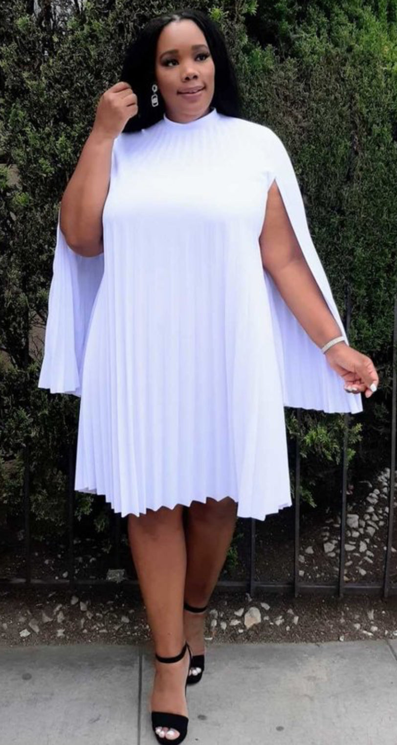 white cape dress plus size Cape Dress – RBK Styles of Fashion