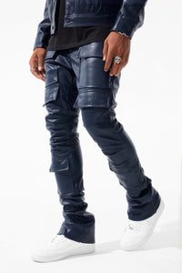 Leather Cargo Pants