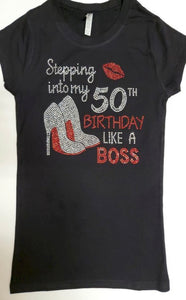 50th Birthday (Bling Shirt)